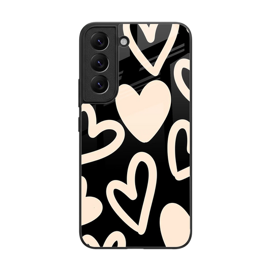 Eternal Hearts back phone cover | glass case for samsung galaxy s22