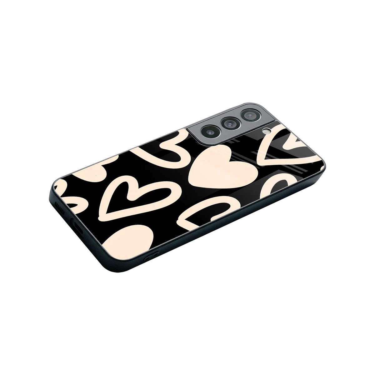 Eternal Hearts stylish phone case for samsung galaxy s22 | glossy glass and slim fit