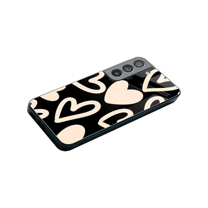 Eternal Hearts stylish phone case for samsung galaxy s22 | glossy glass and slim fit