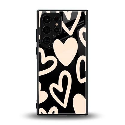 Eternal Hearts back phone cover | glass case for samsung galaxy s24 ultra