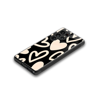 Eternal Hearts stylish phone case for samsung galaxy s25 ultra | glossy glass and slim fit