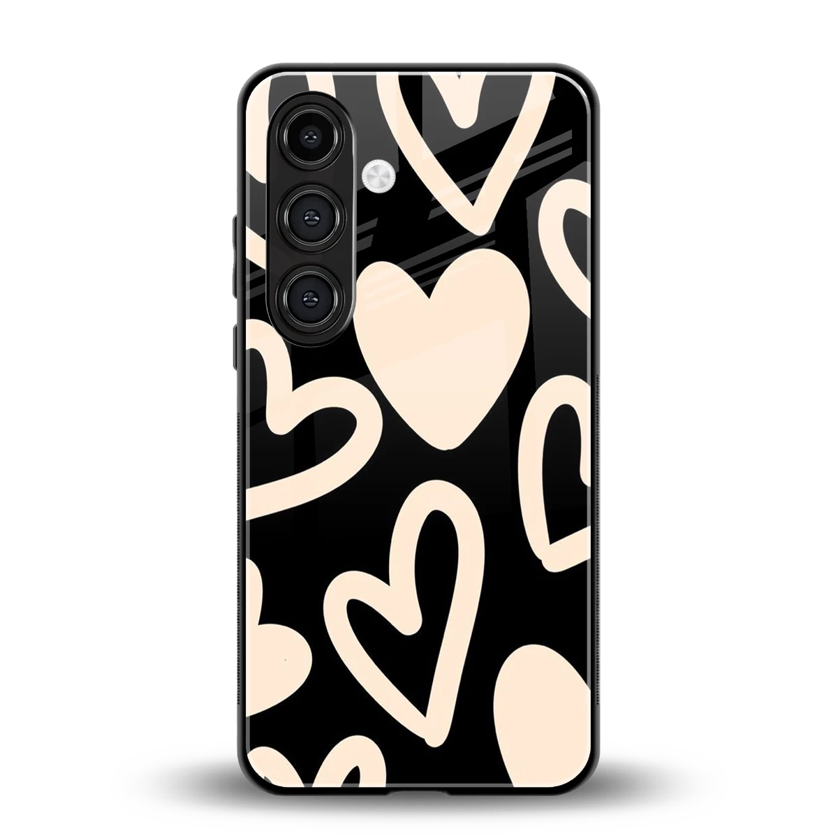 Eternal Hearts back phone cover | glass case for samsung galaxy s25