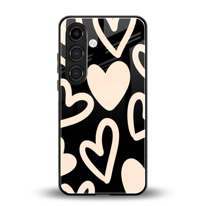 Eternal Hearts back phone cover | glass case for samsung galaxy s24 plus