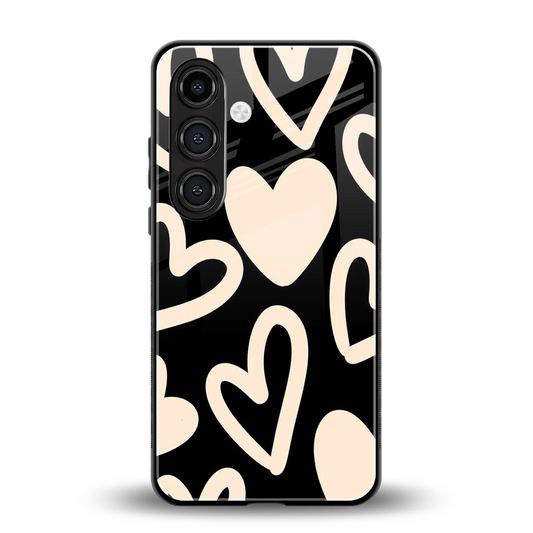 Eternal Hearts back phone cover | glass case for samsung galaxy s23 fe