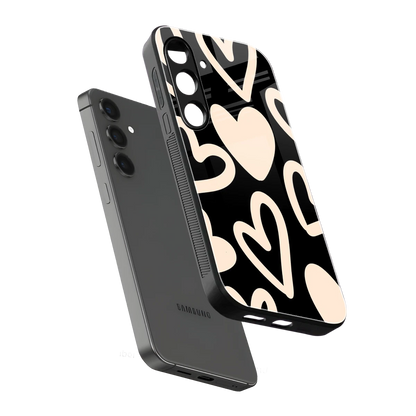 Eternal Hearts sleek samsung galaxy s25 fe cover with tempered glass back and TPU edges