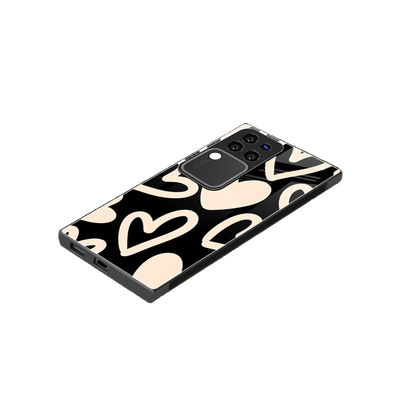 Eternal Hearts stylish phone case forvivo v30 pro | glossy glass and slim fit