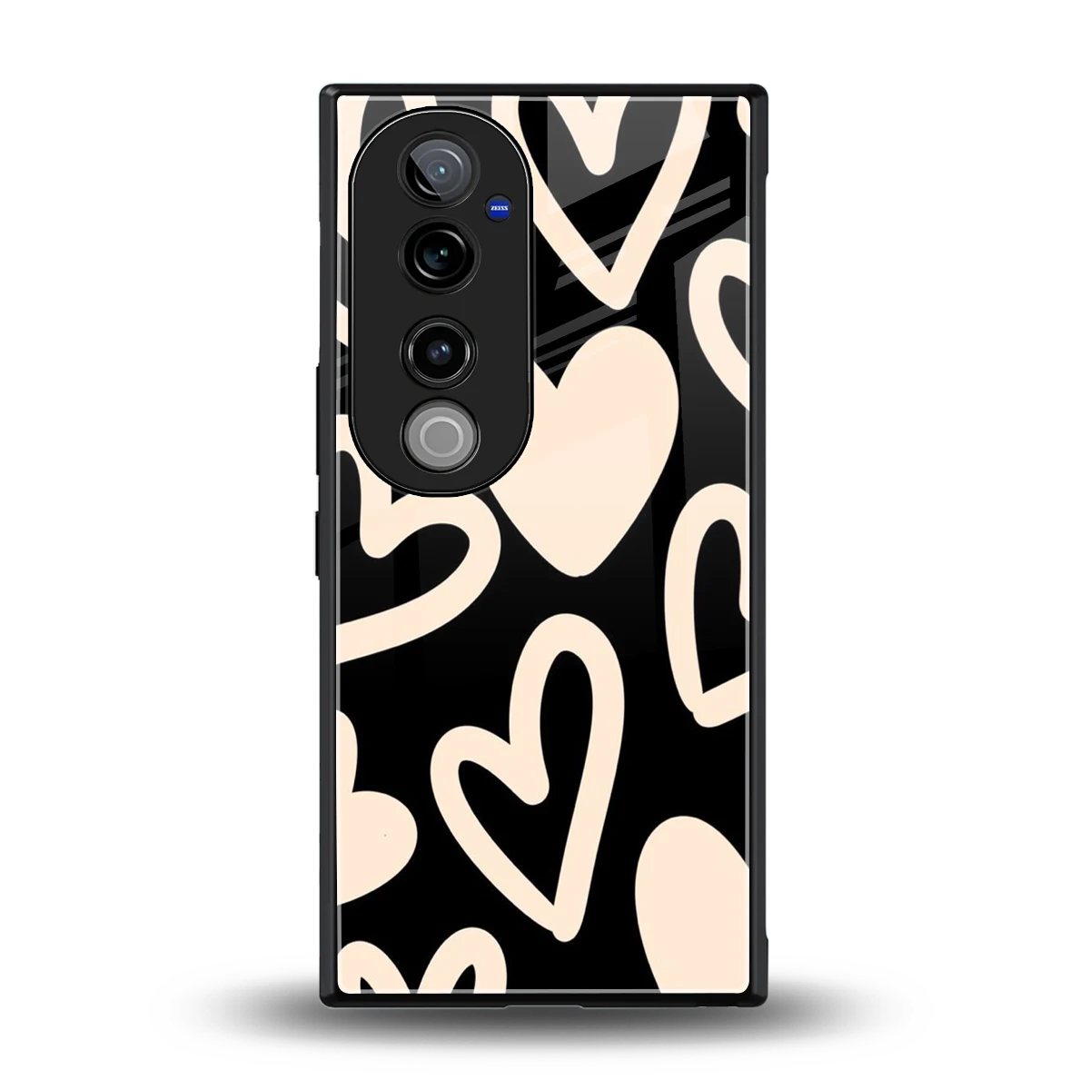 Eternal Hearts back phone cover | glass case for vivo v40 pro
