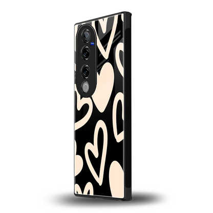 Eternal Hearts vivo v40 pro mobile cover | shockproof glass phone case