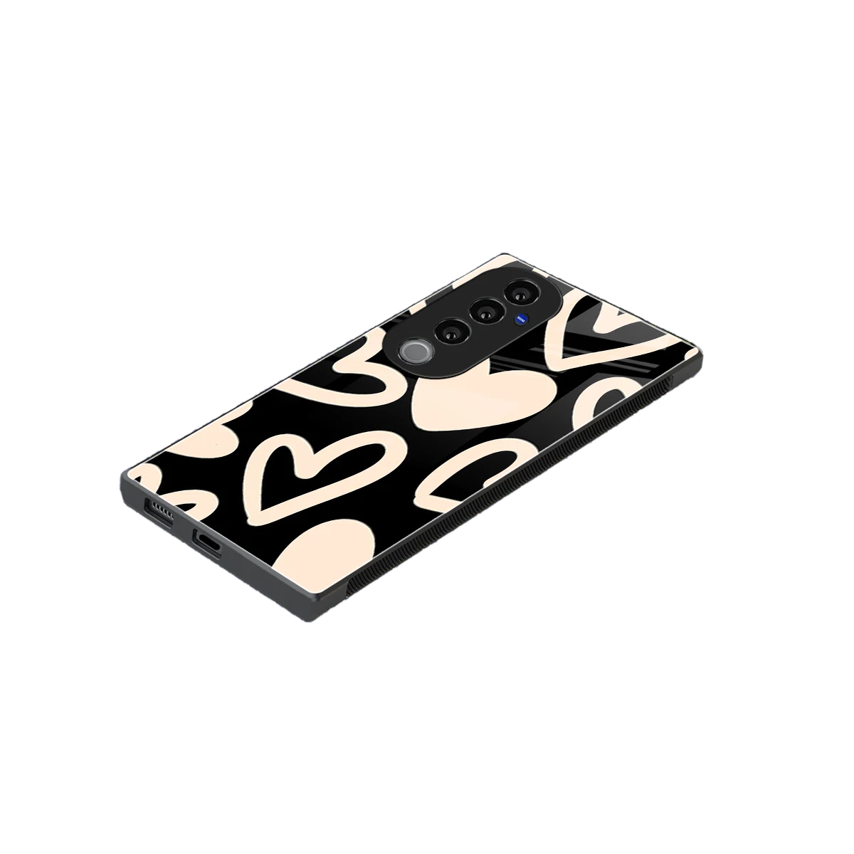 Eternal Hearts stylish phone case for vivo v40 pro | glossy glass and slim fit