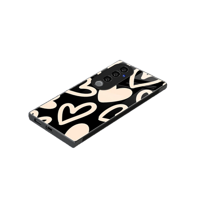 Eternal Hearts stylish phone case for vivo v40 pro | glossy glass and slim fit