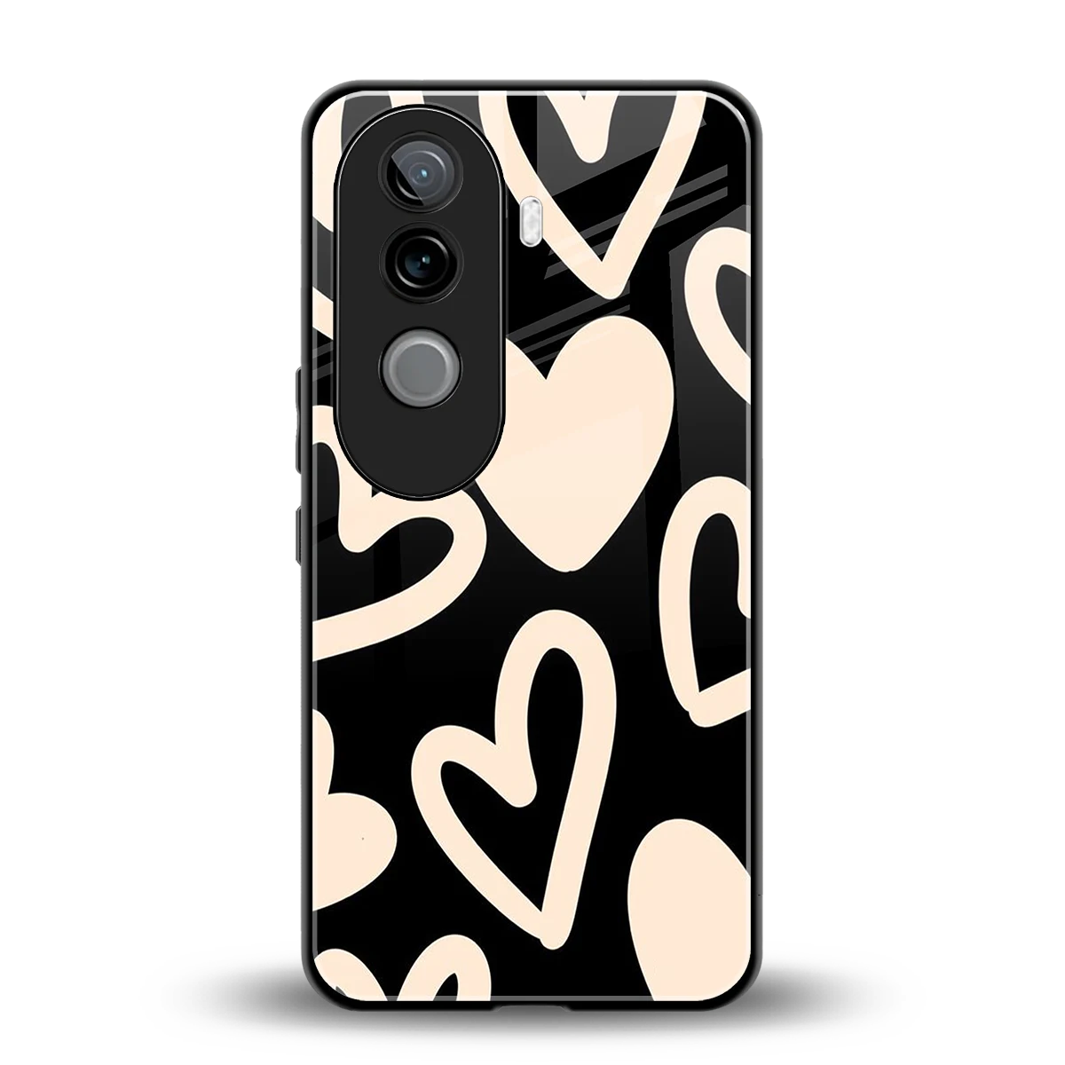 Eternal Hearts back phone cover | glass case for vivo v40e