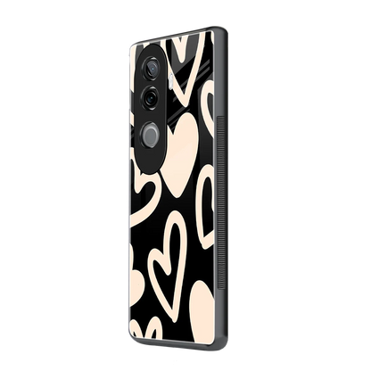 Eternal Hearts vivo v40e mobile cover | shockproof glass phone case