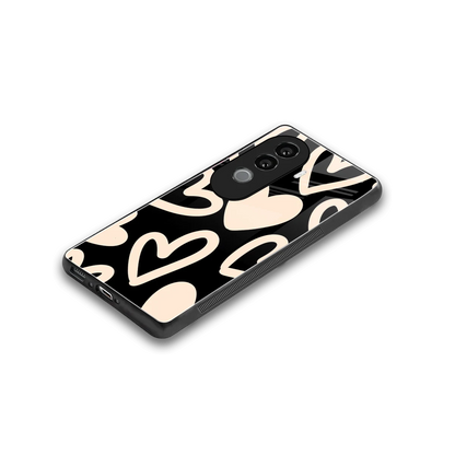 Eternal Hearts stylish phone case for vivo v40e | glossy glass and slim fit