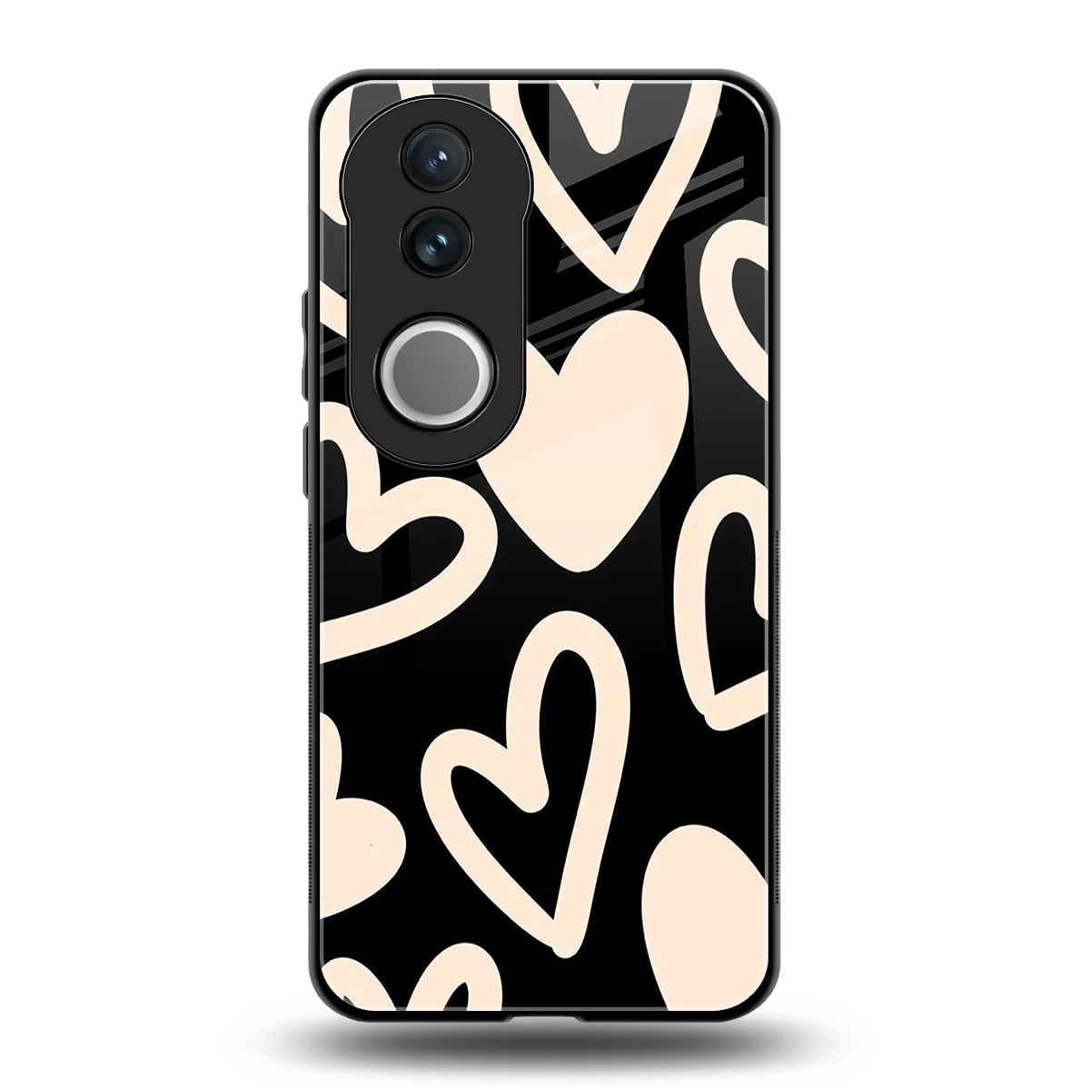 Eternal Hearts back phone cover | glass case for vivo v50
