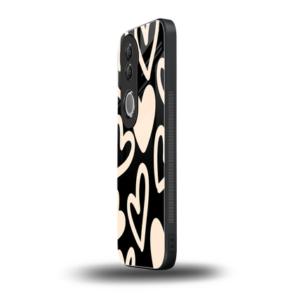 Eternal Hearts vivo v50 mobile cover | shockproof glass phone case