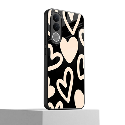 Eternal Hearts vivo v70 fe mobile cover | shockproof glass phone case