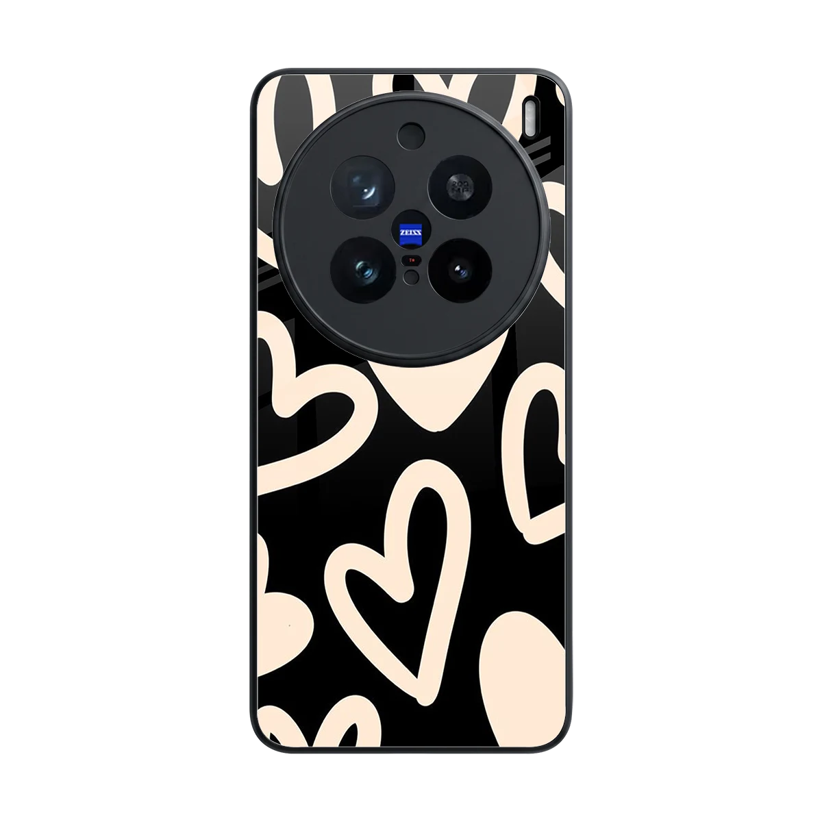 Eternal Hearts back phone cover | glass case for vivo x200 pro