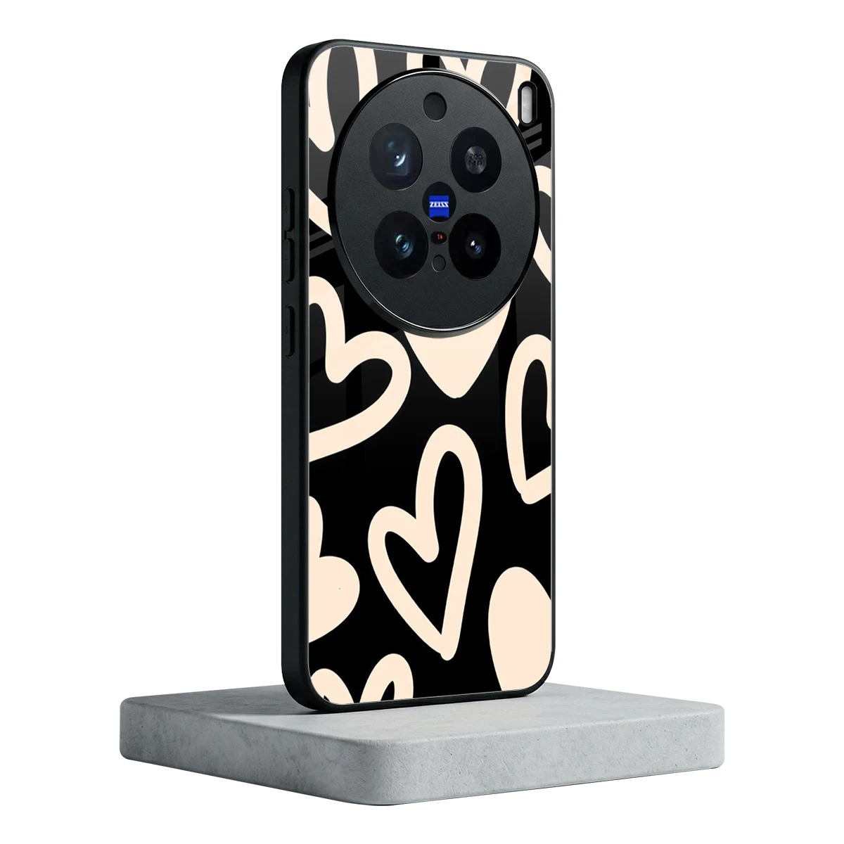 Eternal Hearts vivo x200 pro mobile cover | shockproof glass phone case