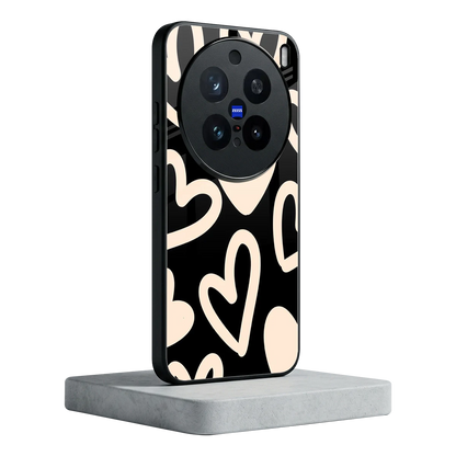Eternal Hearts vivo x200 pro mobile cover | shockproof glass phone case