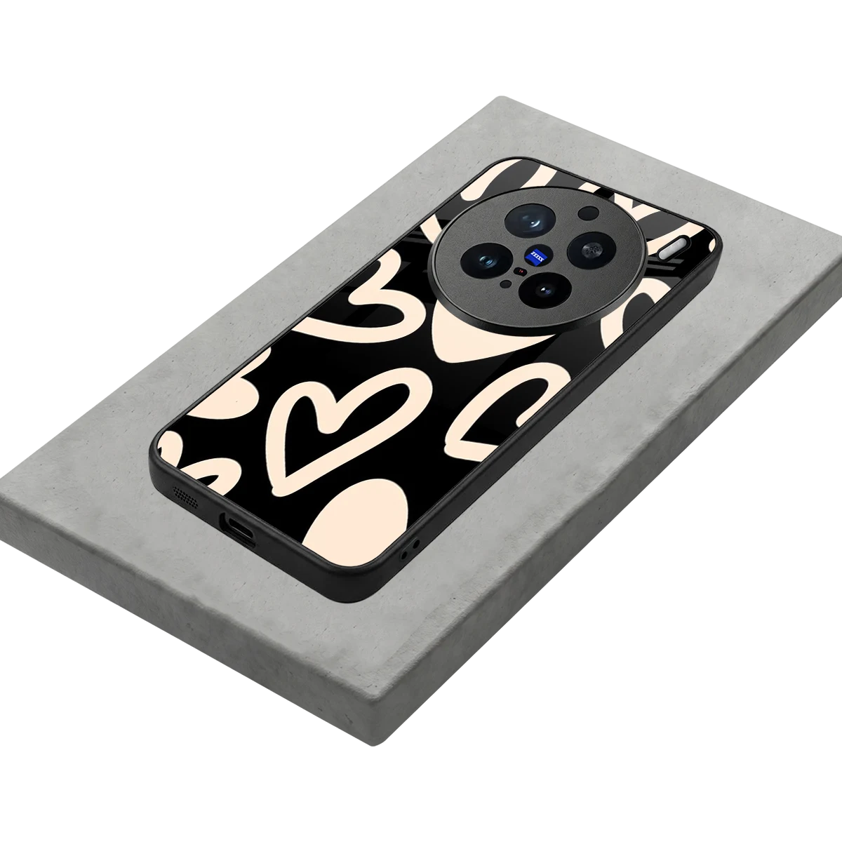 Eternal Hearts stylish phone case for vivo x200 pro | glossy glass and slim fit