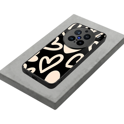 Eternal Hearts stylish phone case for vivo x200 pro | glossy glass and slim fit