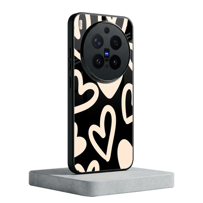 Eternal Hearts vivo x300 pro mobile cover | shockproof glass phone case