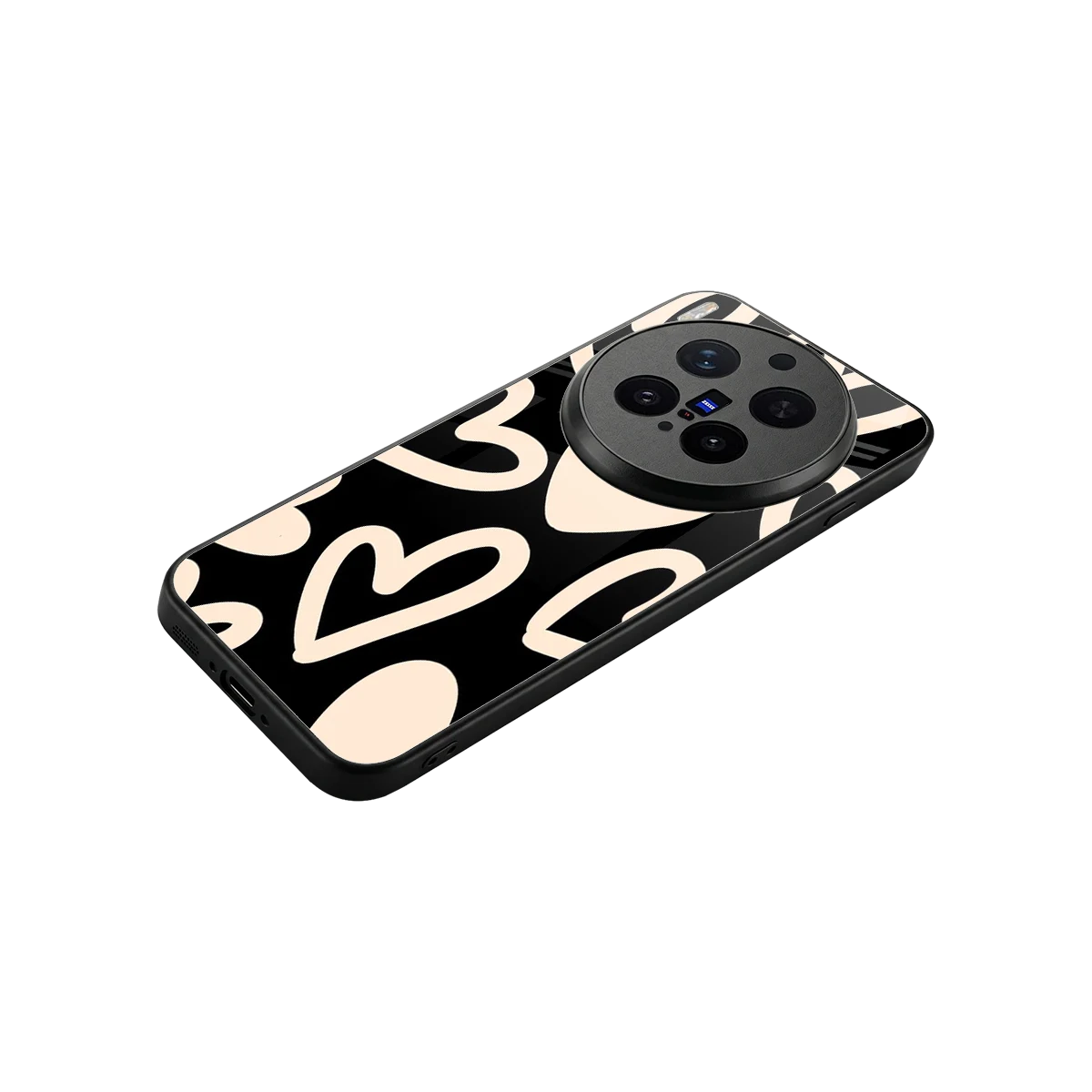 Eternal Hearts stylish phone case for vivo x300 pro | glossy glass and slim fit