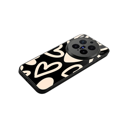 Eternal Hearts stylish phone case for vivo x300 pro | glossy glass and slim fit