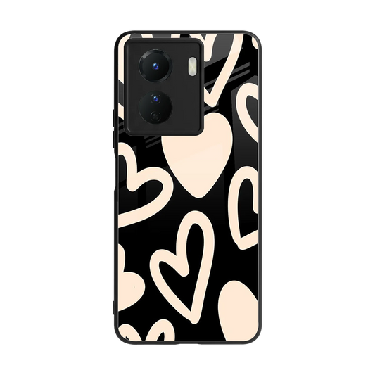 Eternal Hearts back phone cover | glass case for vivo y16