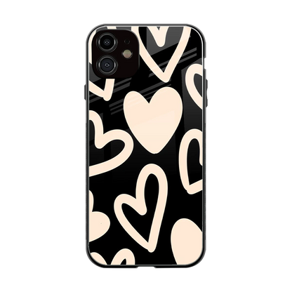 Eternal Hearts back phone cover | glass case for iphone 12