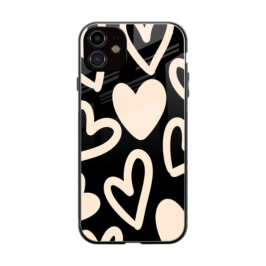 Eternal Hearts back phone cover | glass case for iphone 12