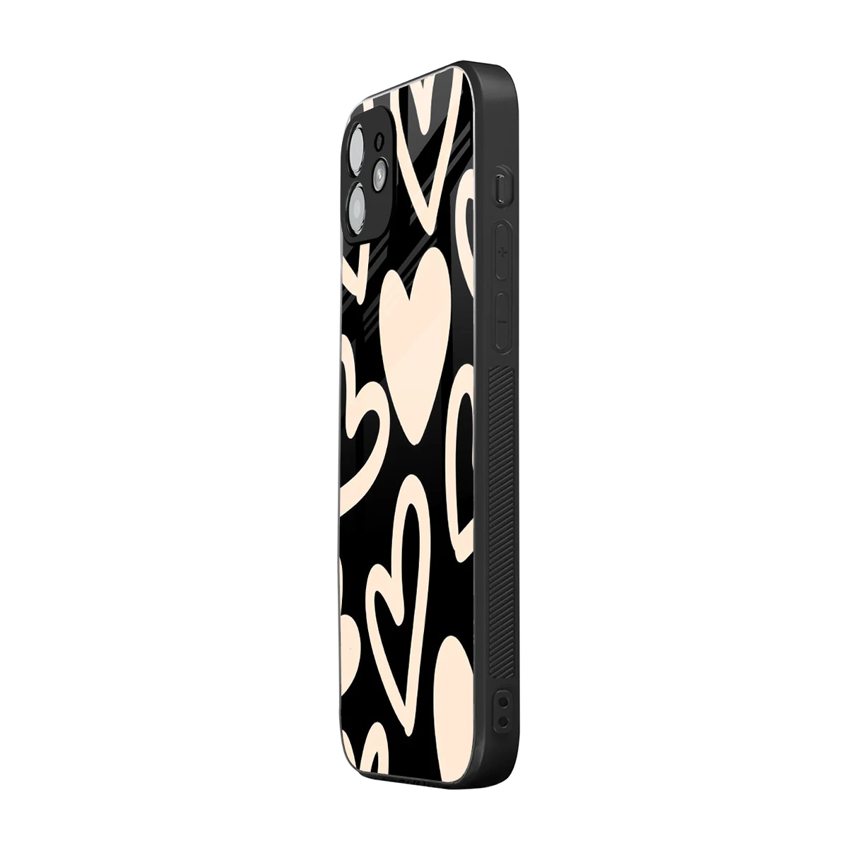 Eternal Hearts iphone 12 mobile cover | shockproof glass phone case