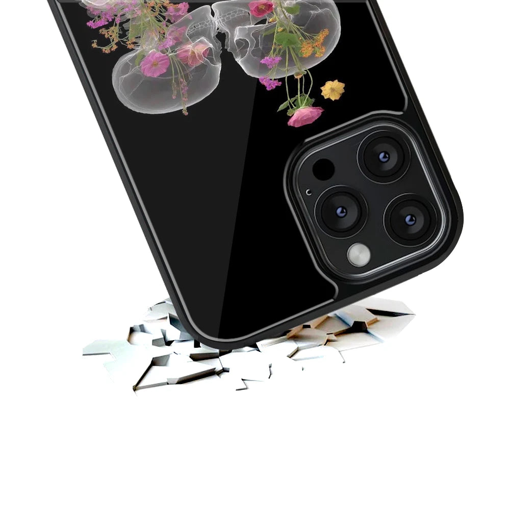 Durable Glass Back Mobile Case for iPhone, Samsung, OnePlus, Google Pixel, Redmi, Vivo, Oppo