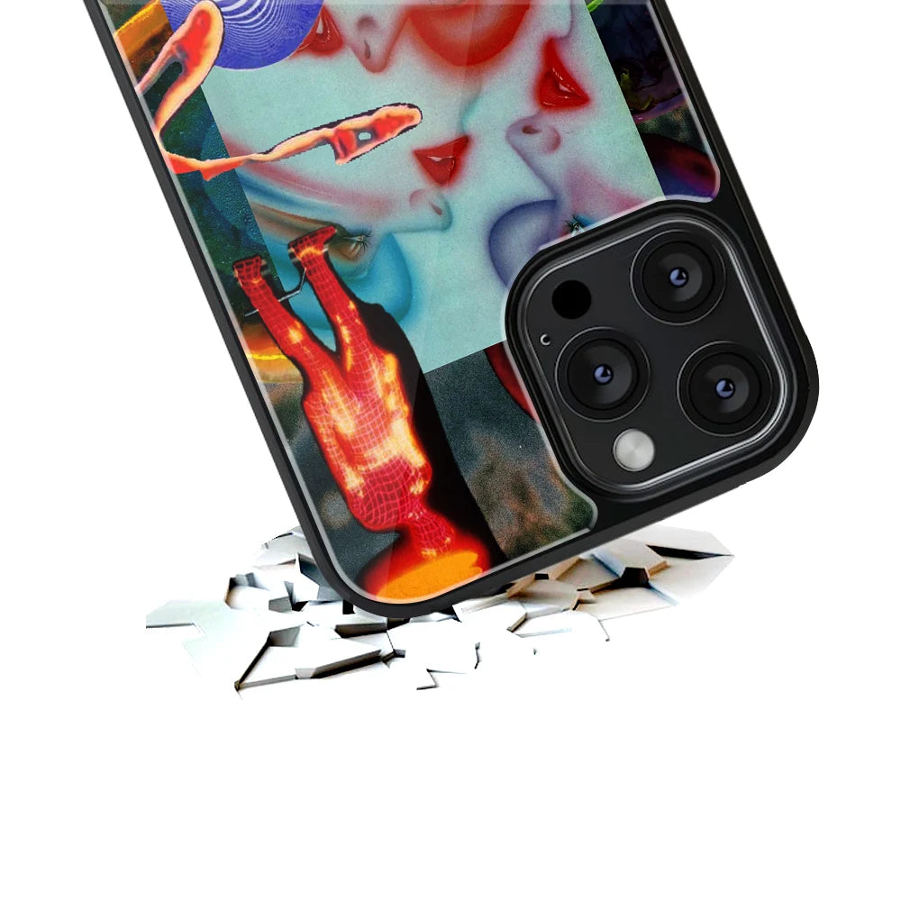 Durable Glass Back Mobile Case for iPhone, Samsung, OnePlus, Google Pixel, Redmi, Vivo, Oppo