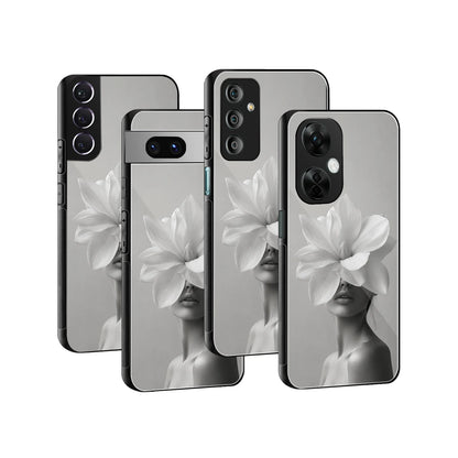 Stylish Glass Back Case for All Smartphones iPhone, Samsung, OnePlus, Pixel, Redmi, Oppo, Vivo, Motorola