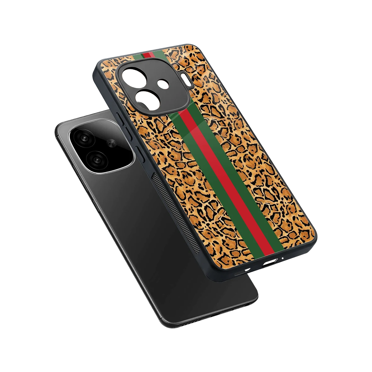 Exotic Edge sleek iqoo neo 10r 5g cover with tempered glass back and TPU edges