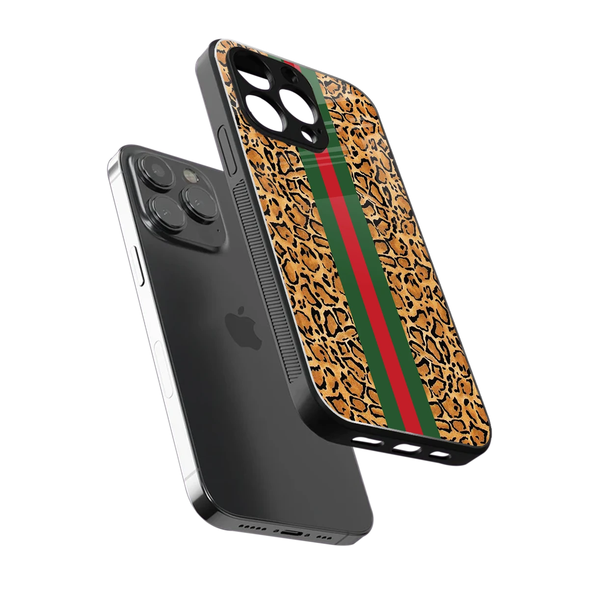 Exotic Edge sleek iphone 15 pro cover with tempered glass back and TPU edges