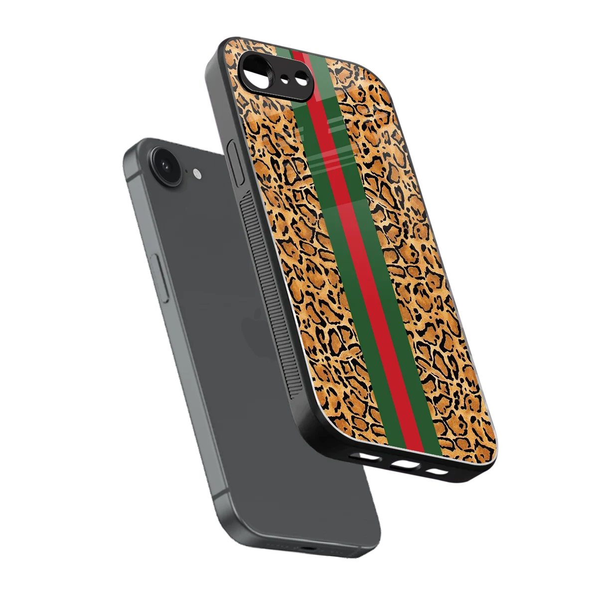 Exotic Edge sleek iphone 17e cover with tempered glass back and TPU edges