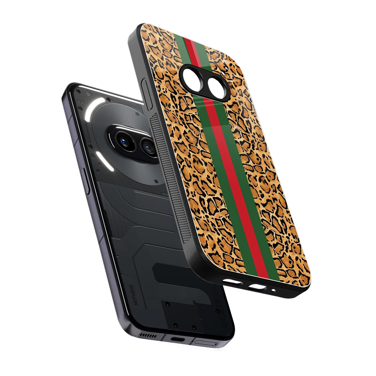 Exotic Edge sleek nothing phone 2a cover with tempered glass back and TPU edges