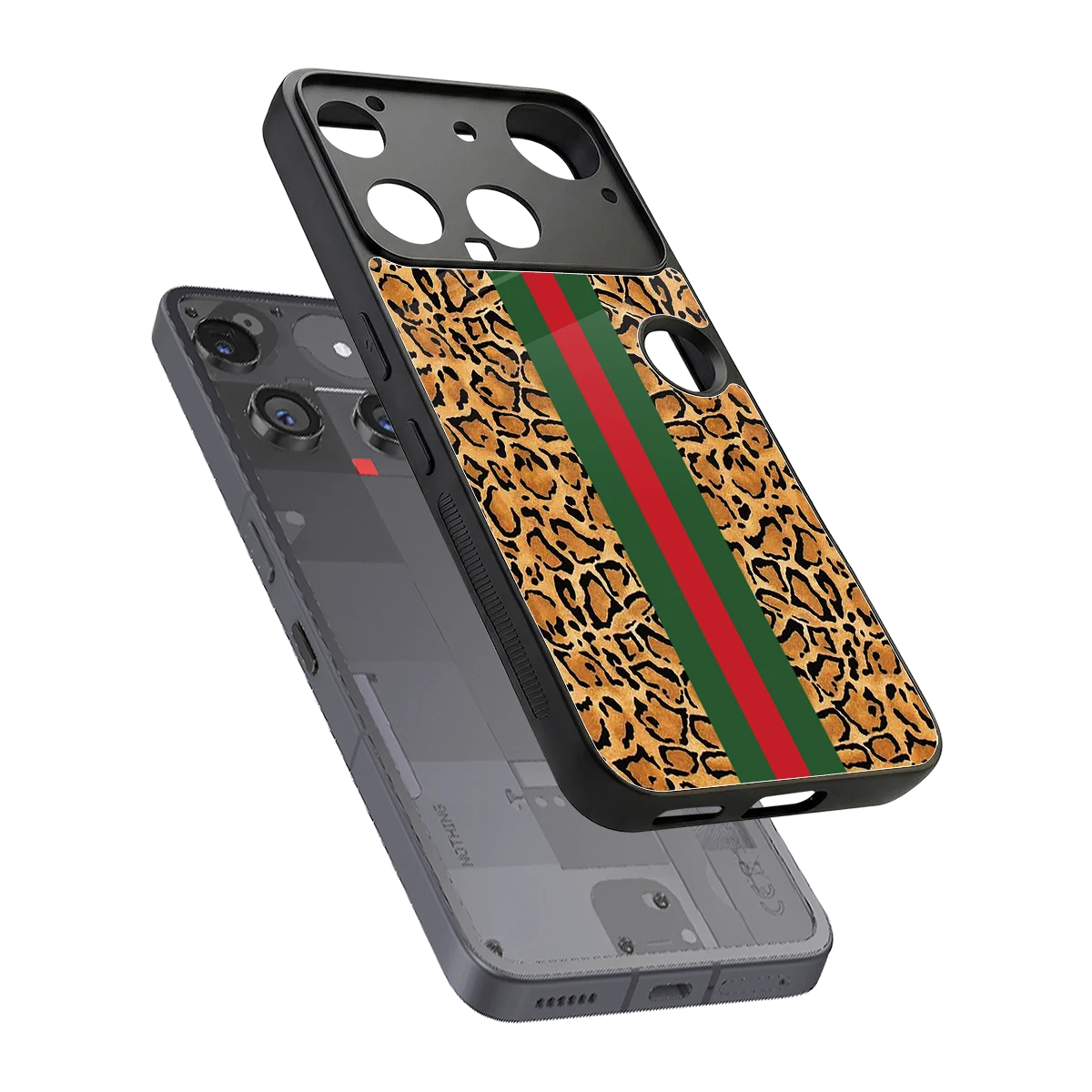 Exotic Edge sleek nothing phone 3 cover with tempered glass back and TPU edges