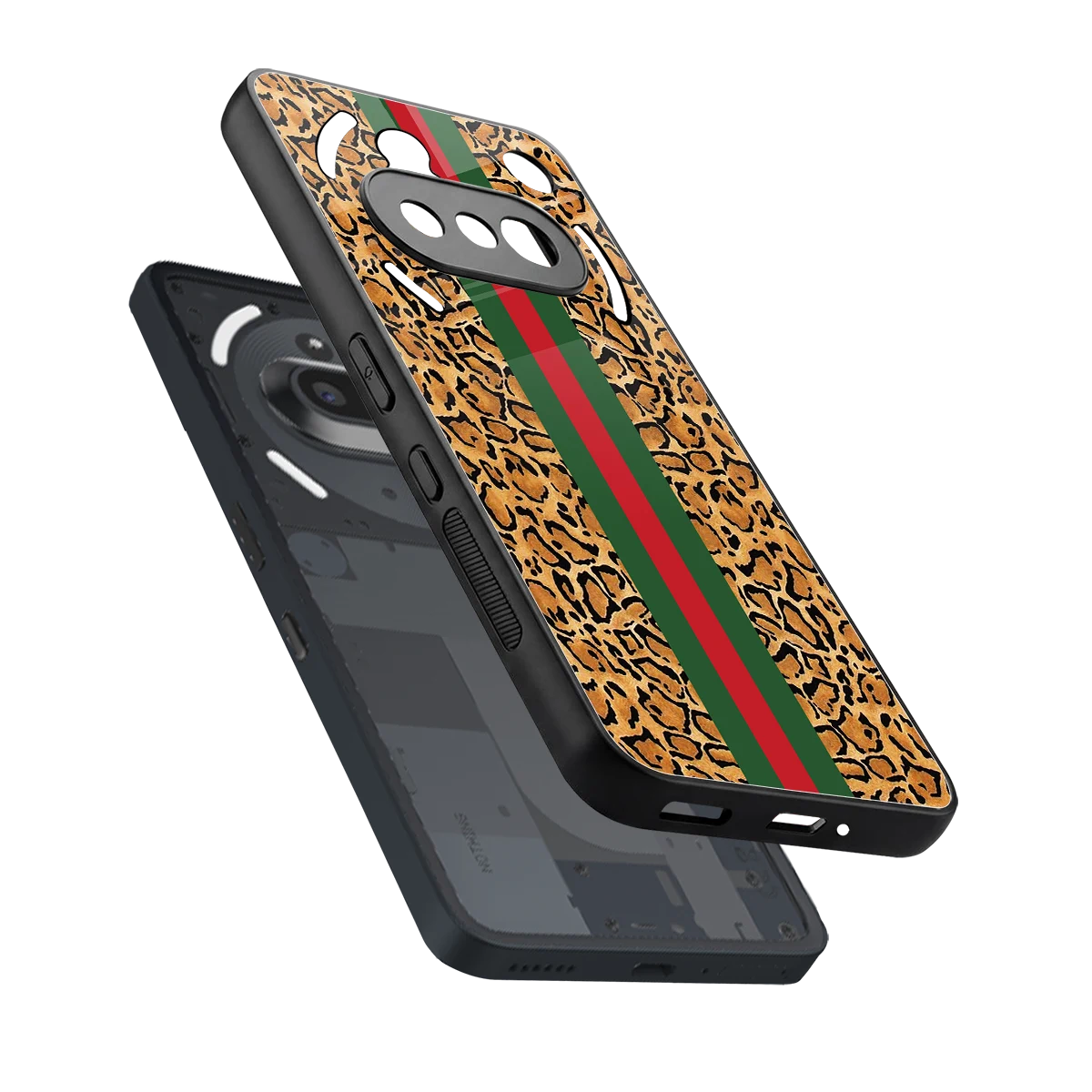 Exotic Edge sleek nothing phone 3a cover with tempered glass back and TPU edges