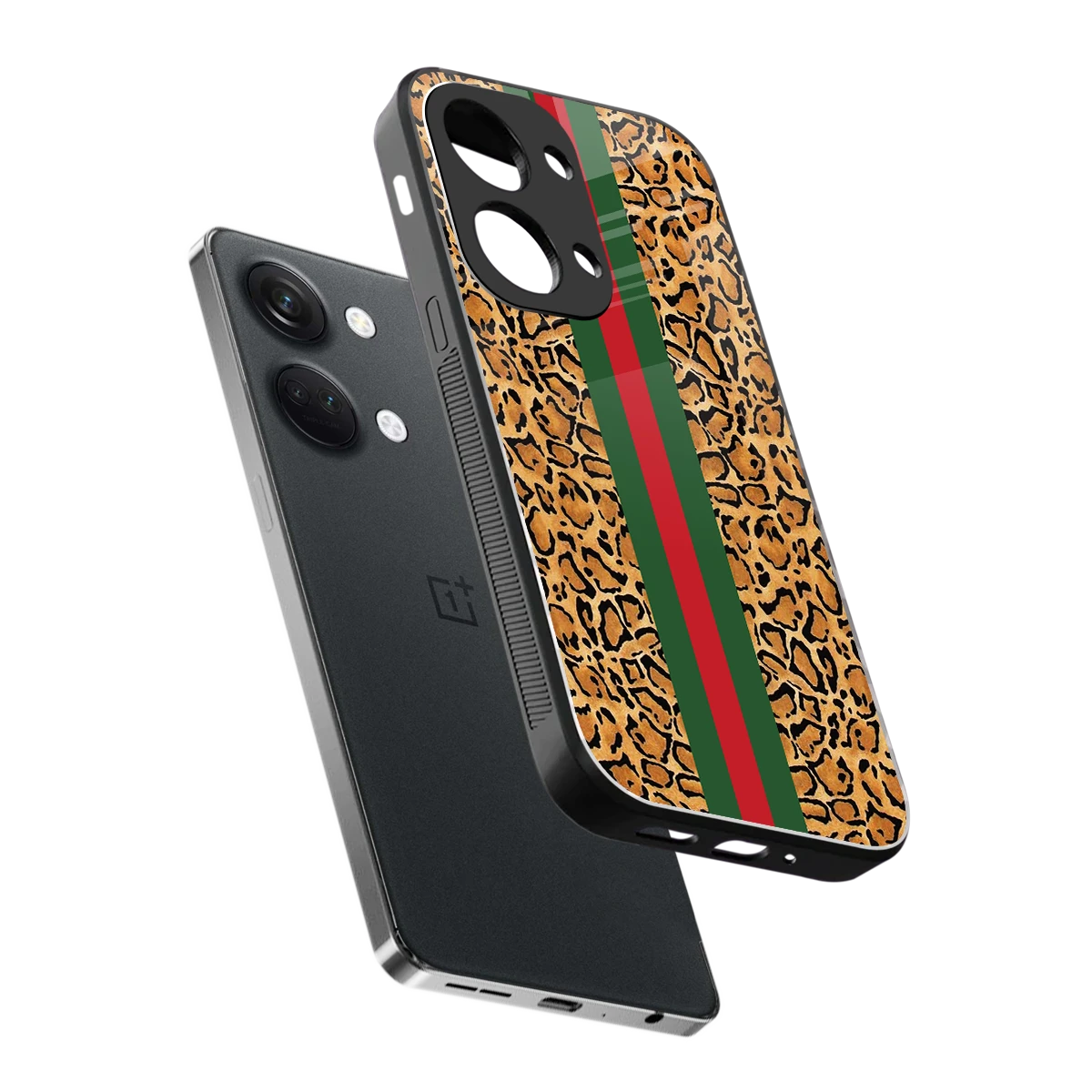 Exotic Edge sleek oneplus nord 3 cover with tempered glass back and TPU edges