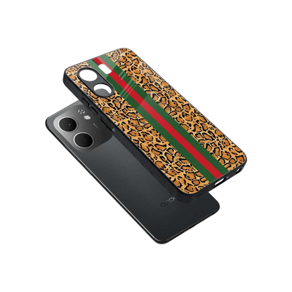 Exotic Edge sleek oppo a5x 5g cover with tempered glass back and TPU edges