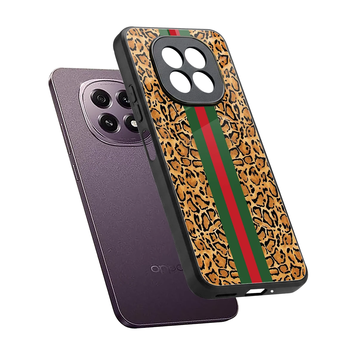 Exotic Edge sleek oppo f29 5g cover with tempered glass back and TPU edges