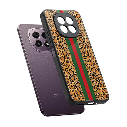 Exotic Edge sleek oppo f29 5g cover with tempered glass back and TPU edges
