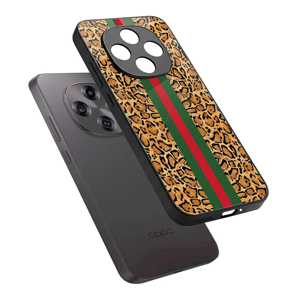 Exotic Edge sleek oppo f31 pro 5g cover with tempered glass back and TPU edges