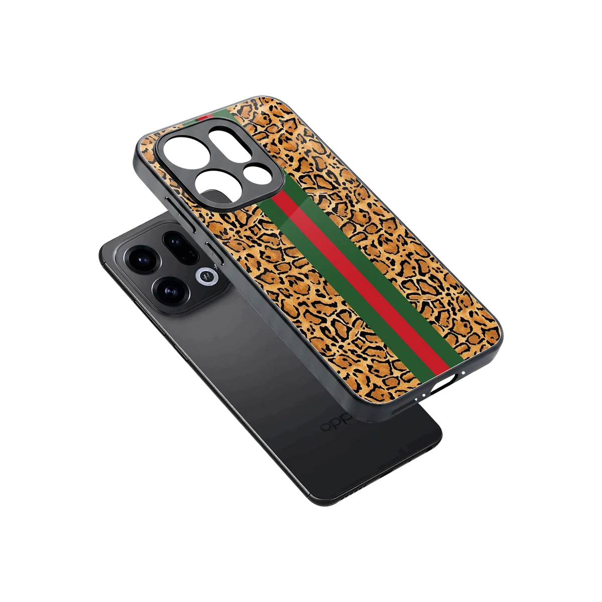 Exotic Edge sleek oppo find x9 cover with tempered glass back and TPU edges