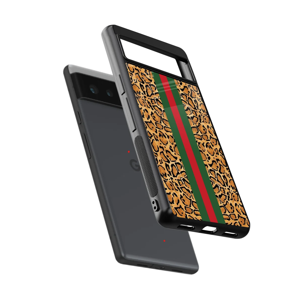 Exotic Edge sleek google pixel 6a cover with tempered glass back and TPU edges