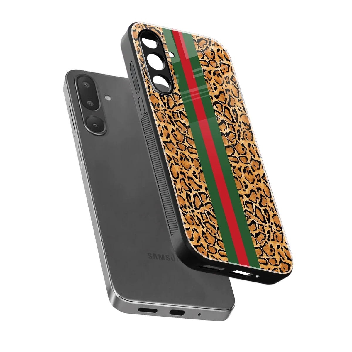 Exotic Edge sleek samsung galaxy m16 5g cover with tempered glass back and TPU edges