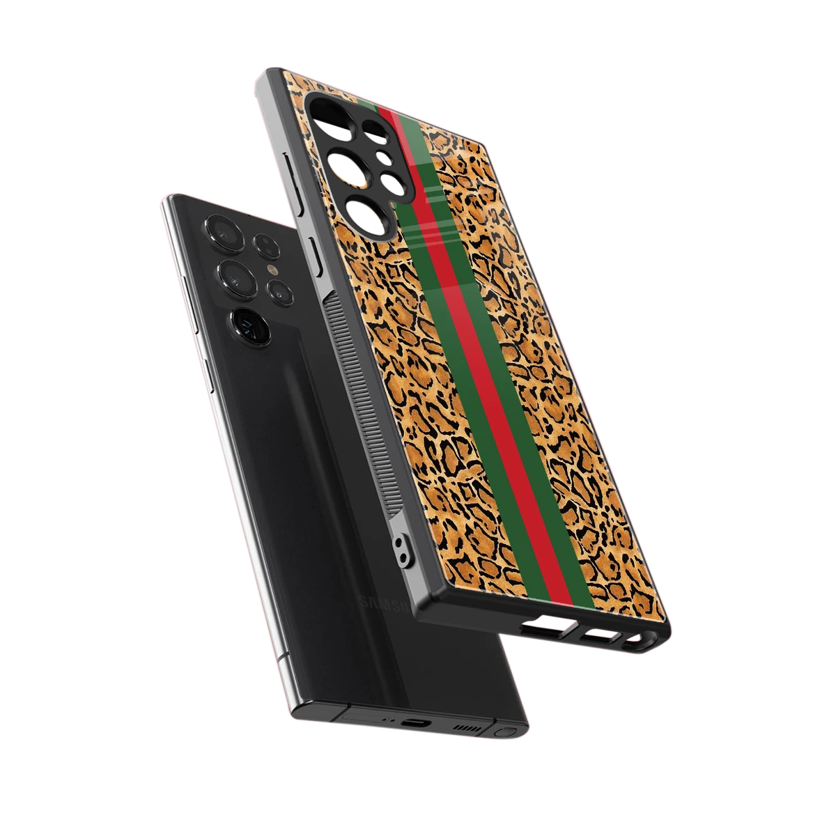 Exotic Edge sleek samsung galaxy s23 ultra cover with tempered glass back and TPU edges